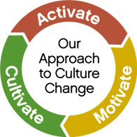 our approach to culture change - activate, motivate, cultivate